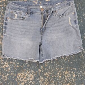 Seven7 Light Blue Jean Shorts
